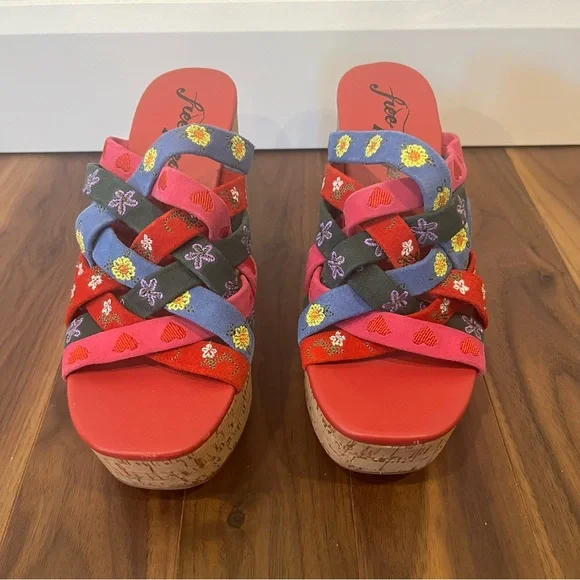 BNIB Free People FP Collection Lisbon Platform Mules - Picture 5 of 14